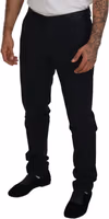 Black Wool Chino Dress Formal Pants 4