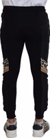 Black Polyester Skinny Jogger Men Pants 3