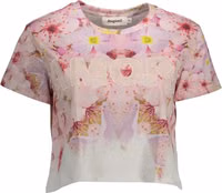 Pink Cotton Tops & T-Shirt 1