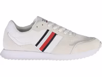 White Polyester Sneaker 1