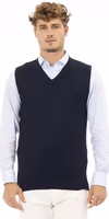 Blue Viscose Men's Jacket 1