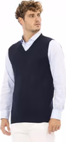 Blue Viscose Men's Jacket 2