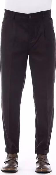 Brown Wool Men Pant
