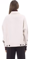 Elegant White Wool Blazer Jacket 3