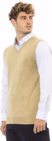 Beige Viscose Men Jacket 2