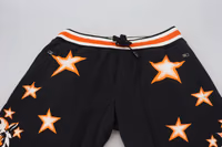 Black Orange Star Trousers Sport Pants 3