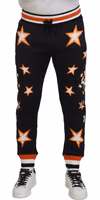 Black Orange Star Trousers Sport Pants 5