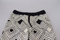 Black White Cotton Trousers Sport Pants 4