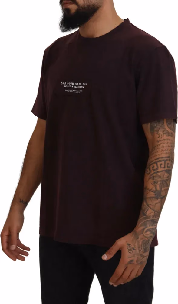 Bordeaux Crewneck Short Sleeve  T-shirt