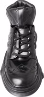 Black Leather Ankle Casual Boots 2