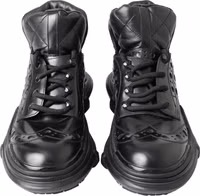 Black Leather Ankle Casual Boots 3