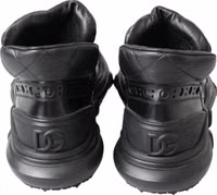 Black Leather Ankle Casual Boots 4