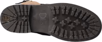 Black Leather Brown Shearling Boots 2