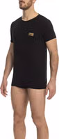 Black Cotton Men T-Shirt 1