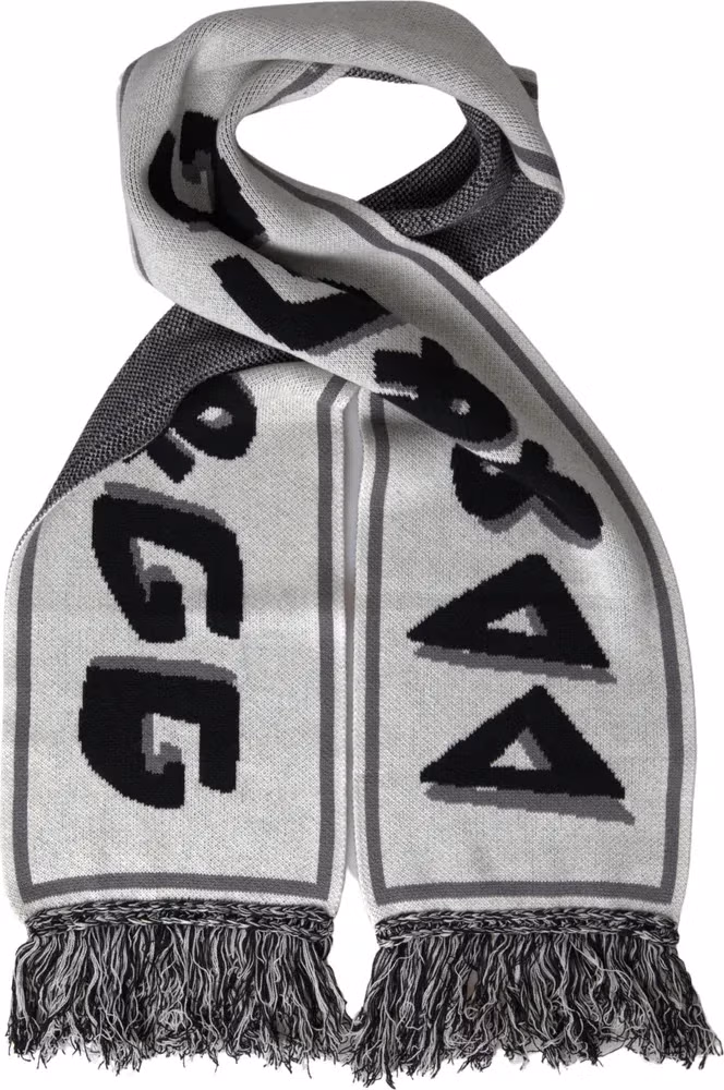 Gray Cashmere Knitted Wrap Shawl Fringe Scarf