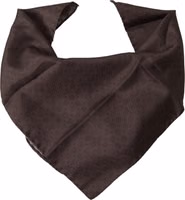 Brown Patterned Silk Square Handkerchief Scarf 3