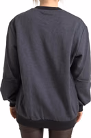 Dark Gray Cotton Crew Neck Pullover Sweater 3