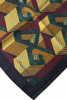 Multicolor Printed Square Handkerchief Scarf 2