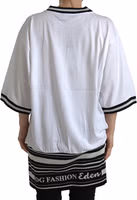 White Cotton DG Fashion Crew Neck Tee T-shirt 3