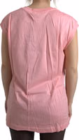 Pink Cotton DG Logo Crew Neck Tank T-shirt 3