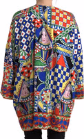 Multicolor Printed Long Sleeves Blouse Top 4