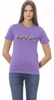 Purple Cotton Women T-Shirt 2
