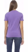 Purple Cotton Women T-Shirt 4