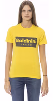 Yellow Cotton Women T-Shirt 1