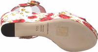 Multicolor floral print Wedges Floral Ankle Strap Sandals 1