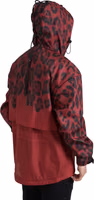 Red Leopard Hooded Rain Coat Jacket 2