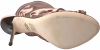 Light brown Slingback Corset Style Fastening stiletto heels 2