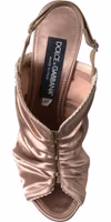 Light brown Slingback Corset Style Fastening stiletto heels 3