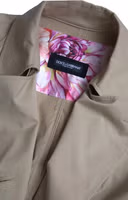 Khaki Double Breasted Trench Coat Jacket 4