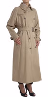 Khaki Double Breasted Trench Coat Jacket 5