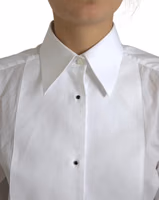 Cotton Collared Long Sleeves Shirt White 3