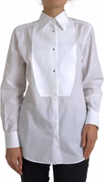 Cotton Collared Long Sleeves Shirt White 5
