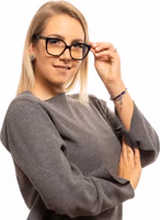نظارات بلاستيكية سوداء (إطار) 4
