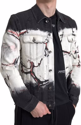 Multicolor Cotton Collared Denim Jacket