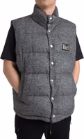 Elegant Chevron Knit Wool Blend Vest Jacket 2