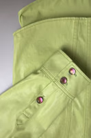 Green Cotton Collared Button Down Shirt 3
