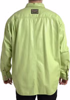 Green Cotton Collared Button Down Shirt 4