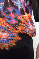 Multicolor Luminarie Print Men Cotton Shirt 2