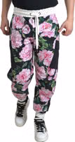 بنطال جوجر رجالي قطني بطبعة الفاوانيا متعددة الألوان 3