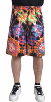 Multicolor Printed Cotton Men Bermuda Shorts 1