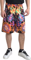 Multicolor Printed Cotton Men Bermuda Shorts 3