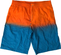 Orange Blue Gradient Beachwear Swimwear Shorts 3
