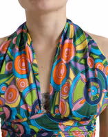Multicolor Halter Sleeveless Cropped Tank Top 4