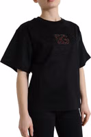 Black Cotton DG Crystal Crewneck Tee T-shirt 2