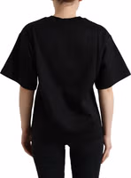 Black Cotton DG Crystal Crewneck Tee T-shirt 3