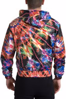 Multicolor Hooded Sweatshirt Sweater 1